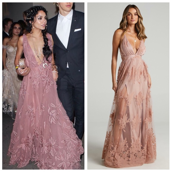 Promenade maxi dress in blush Clearance